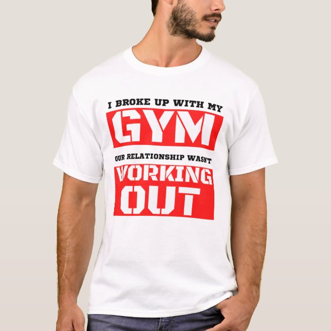 Camiseta Chiste de gimnasia divertida (Anverso)