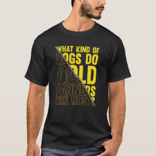 Camiseta Chiste de Golden Retriever Minero de Oro   Prospec