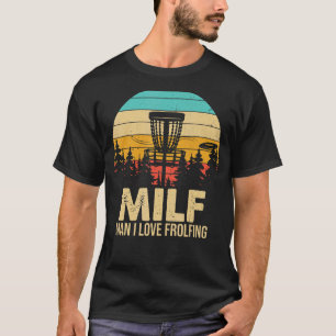 Camiseta chiste de golf de disco con el árbol de golf de di