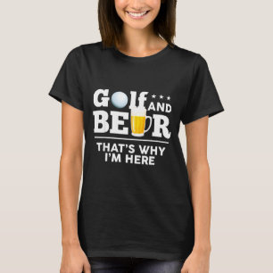 Camiseta Chiste de Golf y Cerveza Papá Divertido Día del Pa