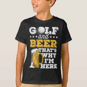 Camiseta Chiste de Golf y Cerveza Papá Divertido Día del Pa