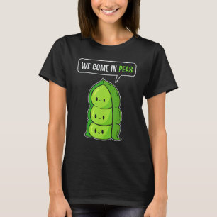 Camiseta Chiste de Guisantes Juego de Palabras Vegano