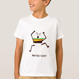 Camiseta chiste de hamburguesa imposible