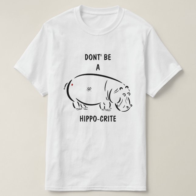Camiseta Chiste de hipocresía (Diseño del anverso)