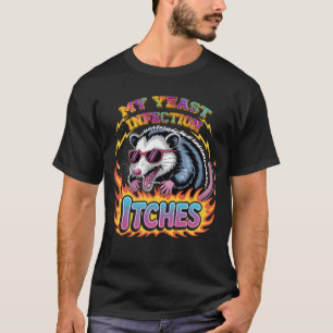 Camiseta Chiste de humor inapropiado sobre picazón de infec