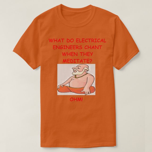 Camiseta Chiste de Ingeniería Eléctrica 1 (Diseño del anverso)