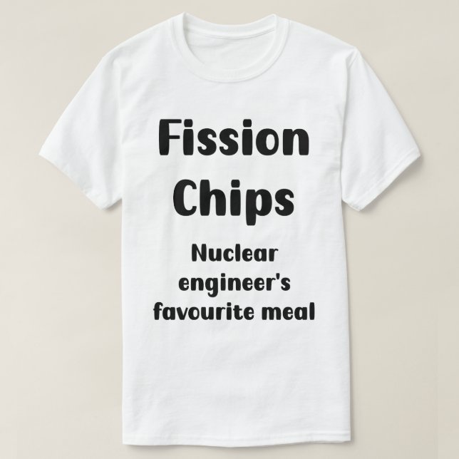 Camiseta Chiste de Ingeniería Nuclear (Diseño del anverso)