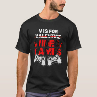 Camiseta Chiste de juegos de video día de San Valentín muje