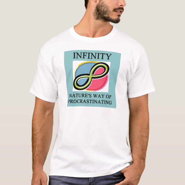 Camiseta Chiste de la matemáticas del INFINITO (Anverso)