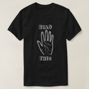 Camiseta Chiste de lectura de palma