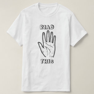 Camiseta Chiste de lectura de palma Humor adivino divertido
