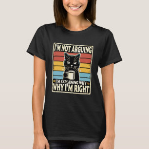 Camiseta Chiste de meme de dicho divertido gato negro humor