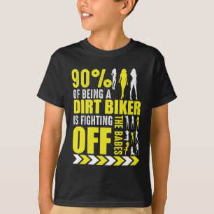 Camiseta Chiste de moto sucio poker motocross divertido