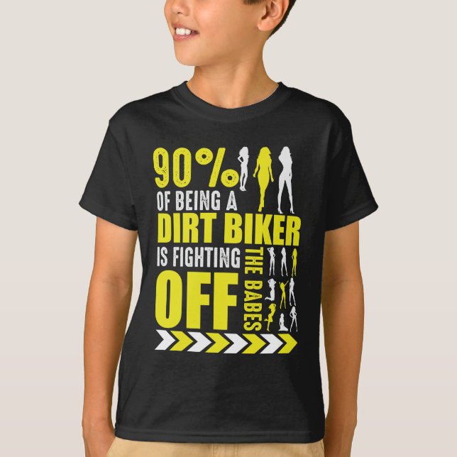 Camiseta Chiste de moto sucio poker motocross divertido (Anverso)