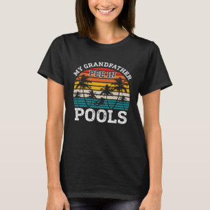 Camiseta Chiste De Natación De Natación Retro Abuelo Pee In