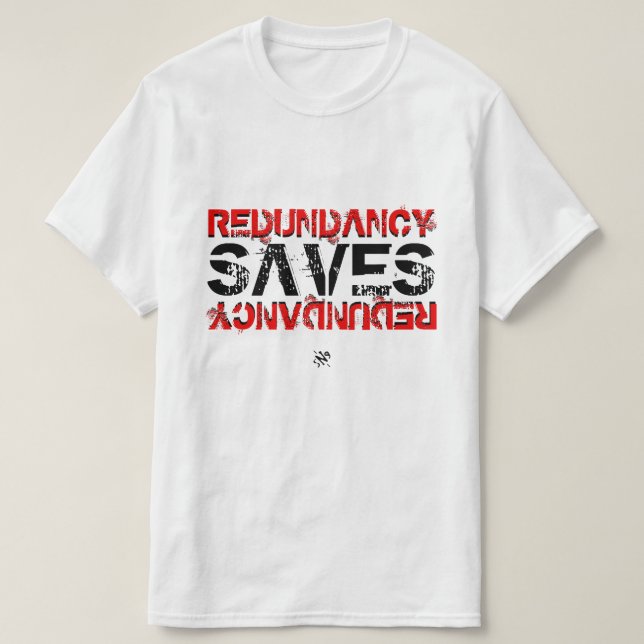 Camiseta Chiste de nerdy redundante v1 (Diseño del anverso)