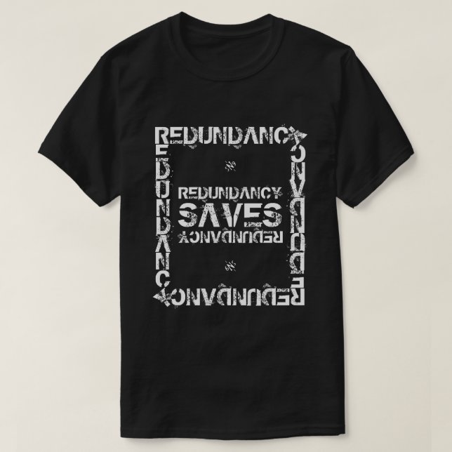 Camiseta Chiste de nerdy redundante v2 (Diseño del anverso)