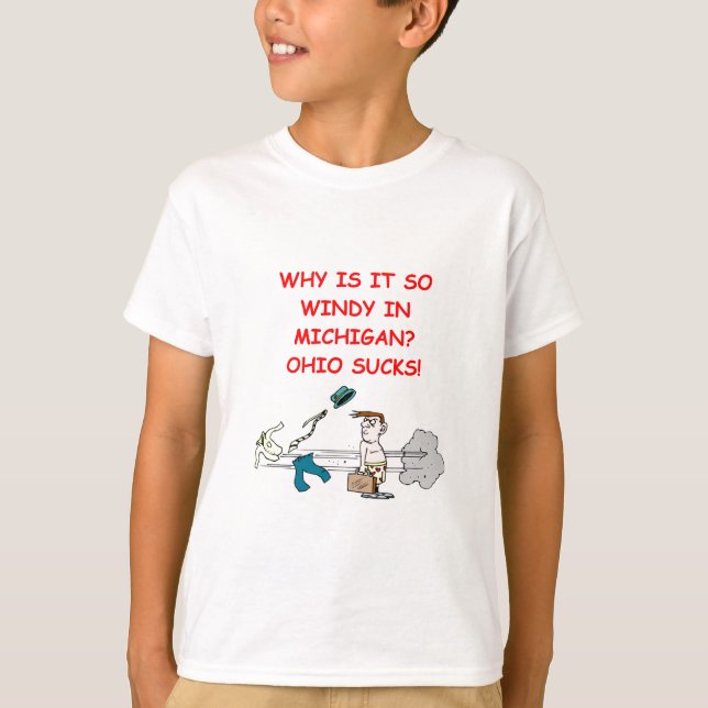 Camiseta chiste de Ohio Michigan (Anverso)