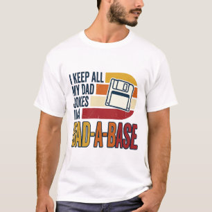 Camiseta Chiste de Papá Base Retro Divertido Diseño de Vect