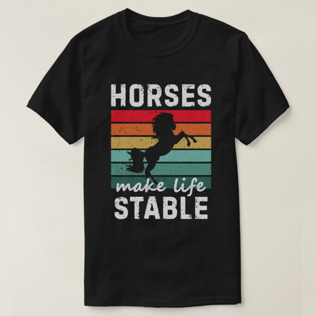 Camiseta Chiste de papá de caballo (Diseño del anverso)
