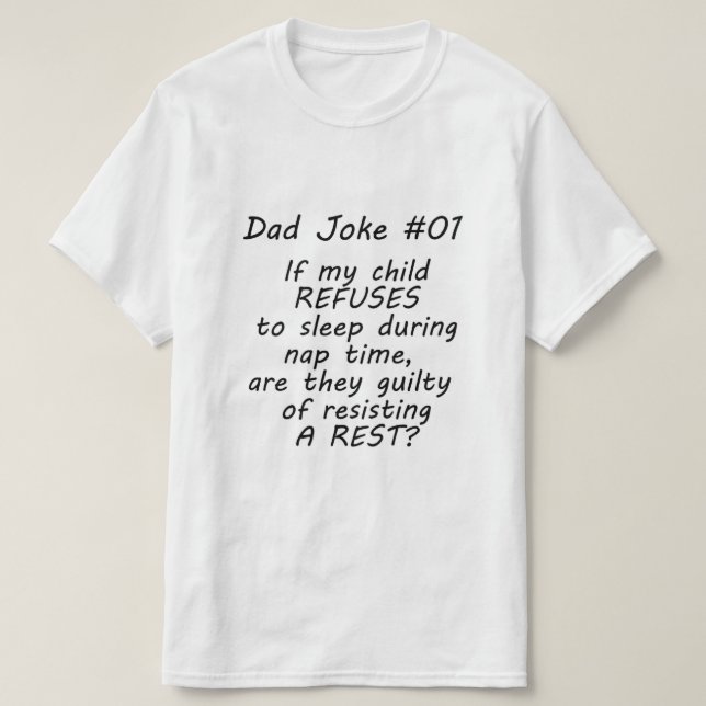Camiseta Chiste de papá Nº 01 (A) (Diseño del anverso)