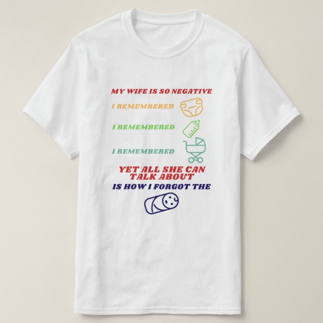 Camiseta Chiste de papá Nº 02 (B) (Diseño del anverso)