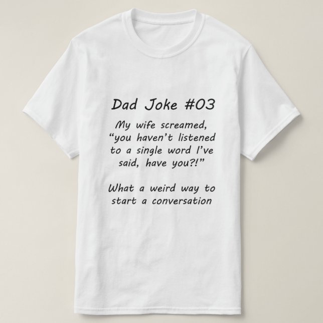 Camiseta Chiste de papá Nº 03 (A) (Diseño del anverso)