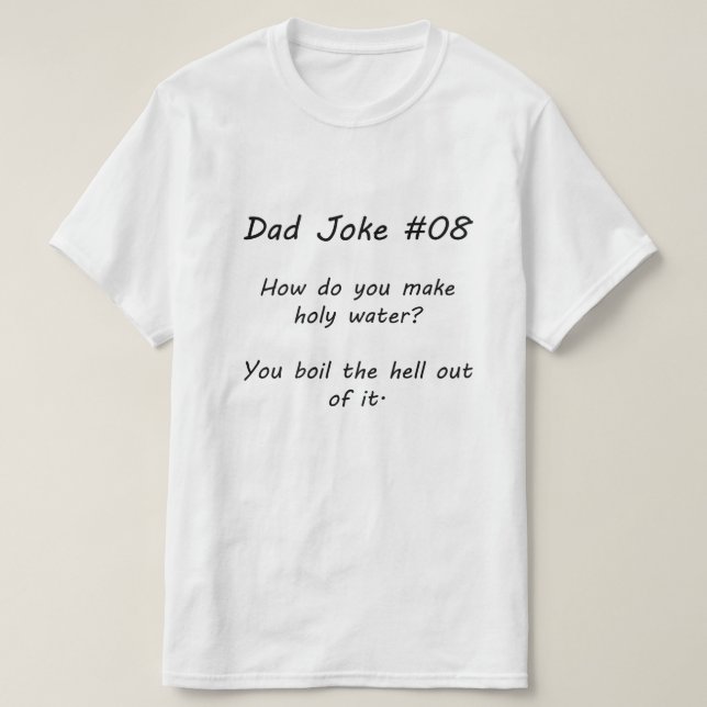 Camiseta Chiste de papá Nº 08 (A) (Diseño del anverso)