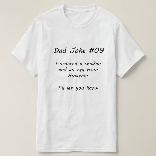 Camiseta Chiste de papá Nº 09 (A) (Diseño del anverso)