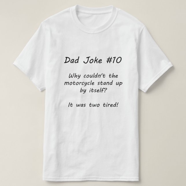 Camiseta Chiste de papá Nº 10 (A) (Diseño del anverso)