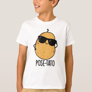Camiseta Chiste de Patata Divertida Posando