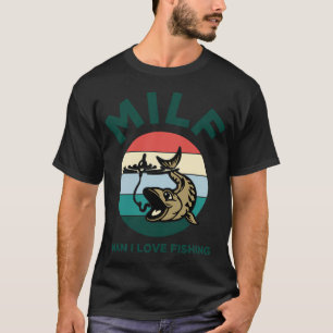 Camiseta Chiste de pescador divertido pescando demasiado ce