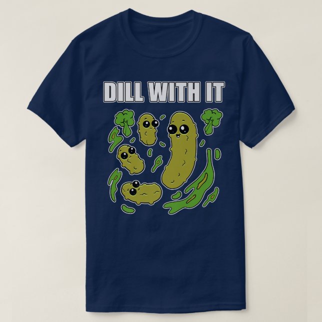 Camiseta Chiste De Pickle Fundido Pun Dill Con Cucu Vegetar (Diseño del anverso)