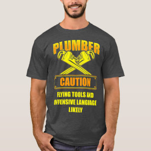 Camiseta Chiste de plomería de la Escuela Funny Plumbing