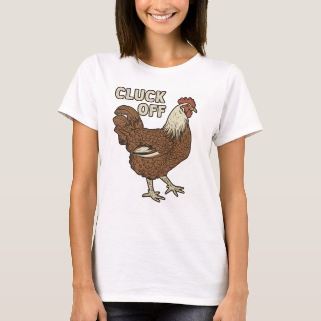 Camiseta Chiste de pollo sarcástico (Anverso)