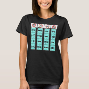 Camiseta Chiste de preservativos de cumpleaños 18 30 40 50 
