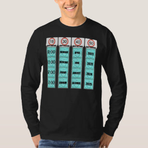 Camiseta Chiste de preservativos de cumpleaños 18 30 40 50 
