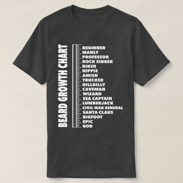 Camiseta Chiste de regalo Menx27s de la tabla de crecimient (Diseño del anverso)