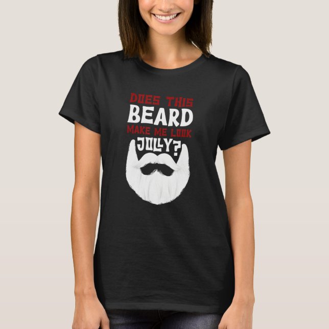 Camiseta Chiste de renos de Elf Beard (Anverso)