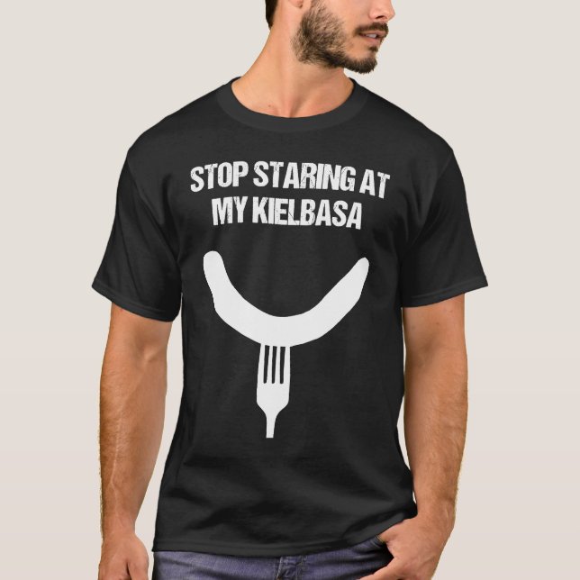 Camiseta Chiste de Salchicha Kielbasa (Anverso)