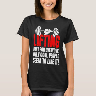 Camiseta Chiste de sarcasmo de elevación del peso de la ten