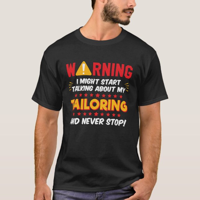 Camiseta Chiste de sastrería de diseño gráfico (Anverso)