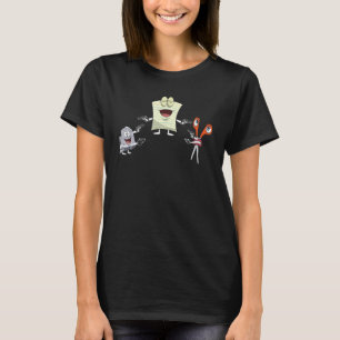 Camiseta Chiste de tijeras de papel de rock funny Standoff