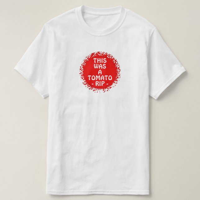 Camiseta Chiste de tomate (Diseño del anverso)