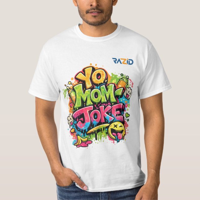 Camiseta Chiste de tu Mamá – Diseño Divertido de Arte Calle (Anverso)