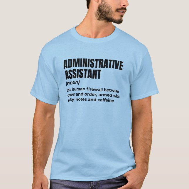 Camiseta Chiste de vida de administrador (Anverso)