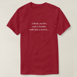 Camiseta Chiste de Zombi Inacabado Divertido con Texto Blan