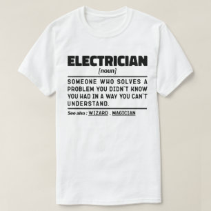 Camiseta Chiste del Día del Padre Retirado del Electricista