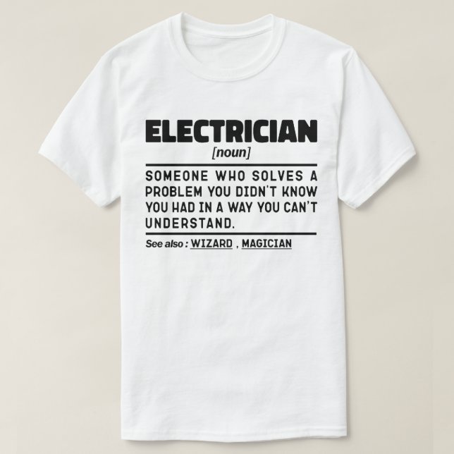 Camiseta Chiste del Día del Padre Retirado del Electricista (Diseño del anverso)
