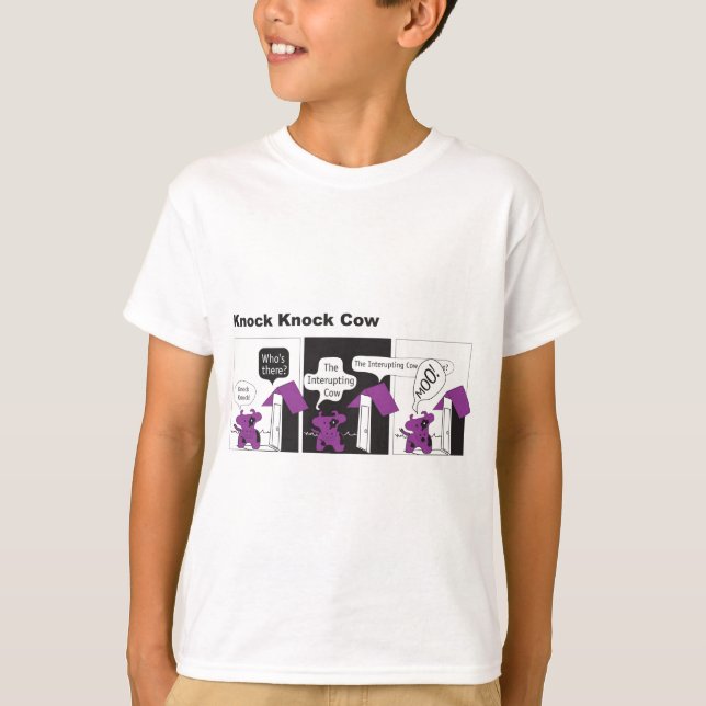 Camiseta Chiste del golpe del golpe de la vaca (Anverso)
